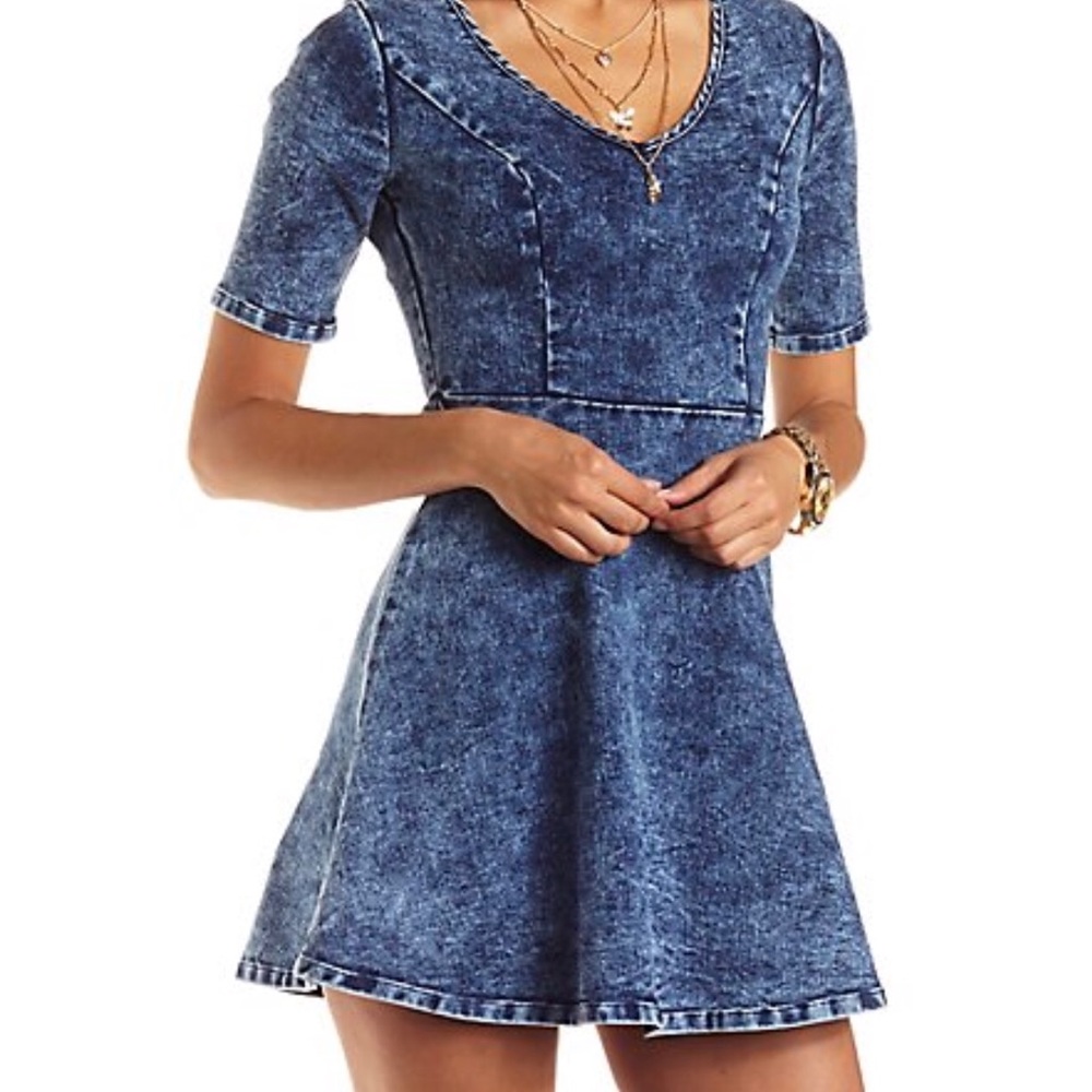 Charlotte Russe blue jean dress